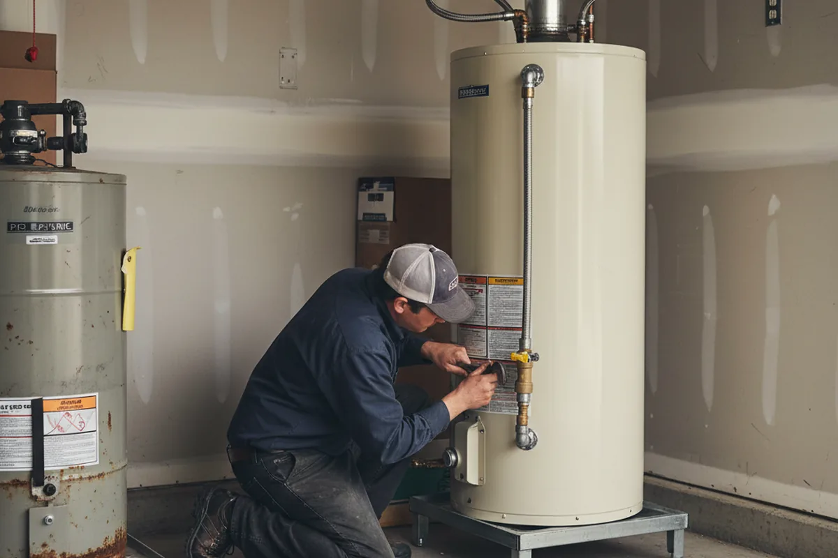 Water heater and shutoff valve replacement in Oak View